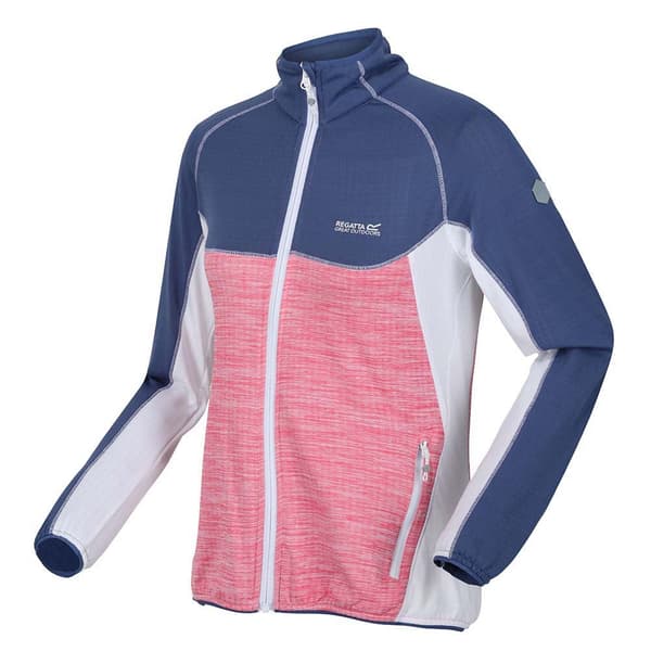Regatta Fleece Med Fuld Lynlås Hepley Blå,Rosa 20 Kvinde