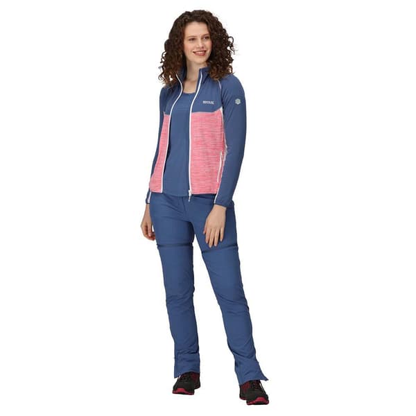 Regatta Fleece Med Fuld Lynlås Hepley Blå,Rosa 20 Kvinde