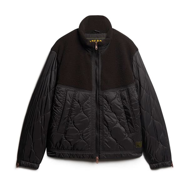 Superdry Jacka Sherpa Quilted Hybrid Svart XL Man
