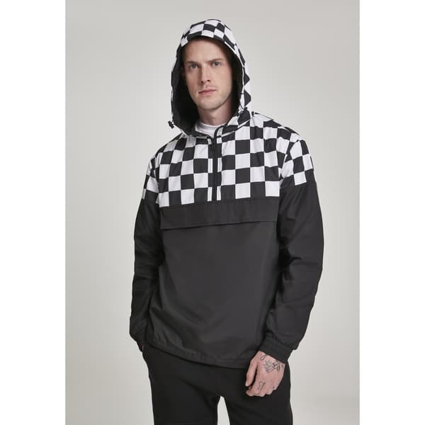 Urban Classics Blok Pull Over Parka Sort M Mand