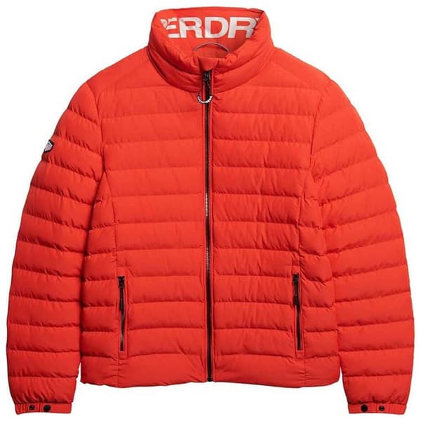 Superdry Vadderad Jacka Fuji Print Orange S Man
