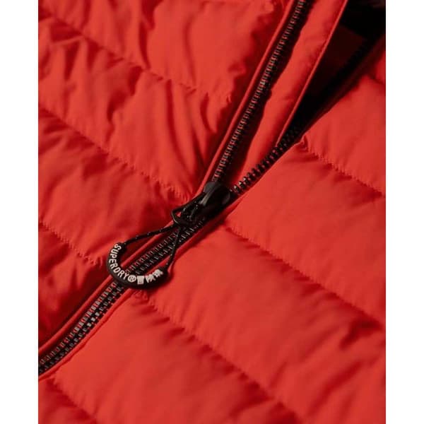 Superdry Vadderad Jacka Fuji Print Orange S Man