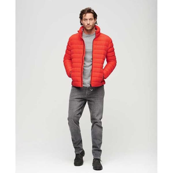 Superdry Vadderad Jacka Fuji Print Orange S Man