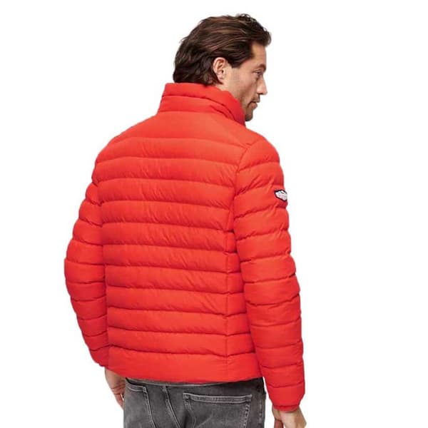 Superdry Vadderad Jacka Fuji Print Orange S Man