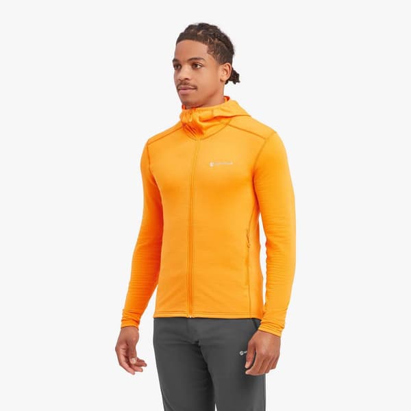 Montane Protium Lite Fleecejakke Med Hætte Orange M Mand