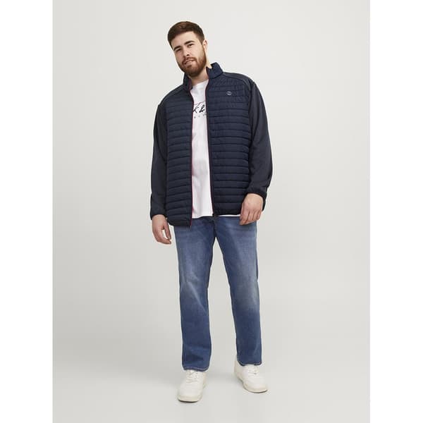 Jack & Jones Jakke Multi Quilted Collar Plus Blå 5XL Mand