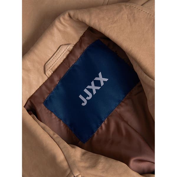Jack & Jones Læderjakke Holly Biker Beige XL Kvinde