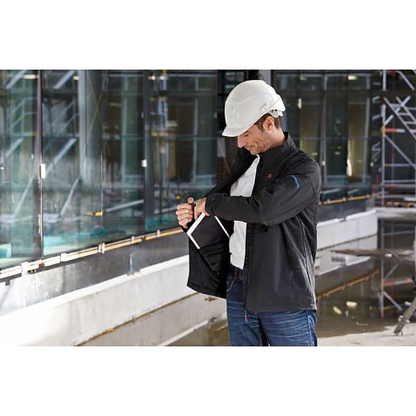 Bosch Professional Opvarmet Hætteløs Jakke Ghj 12 18v Xa Gaa 12v-21 Gba 12v 2.0 Sort M