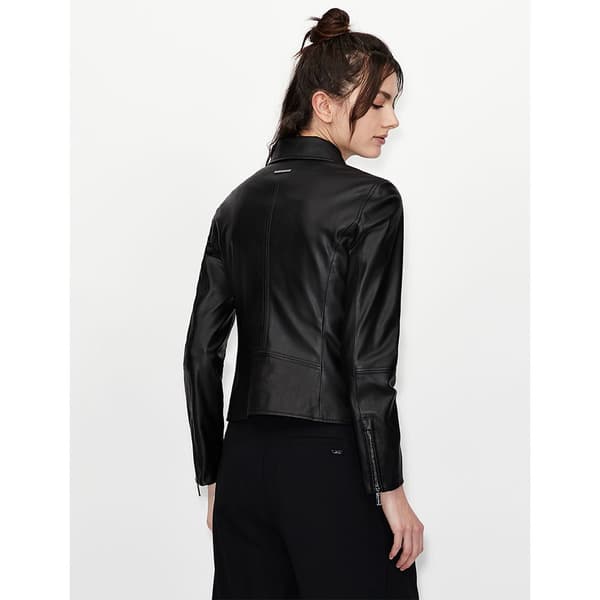 Armani Exchange Läderjacka 8nyb13_ynvlz Svart M Kvinna