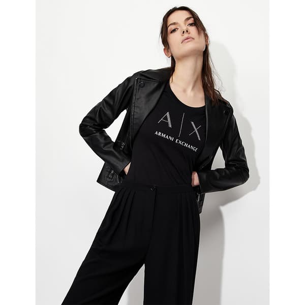 Armani Exchange Läderjacka 8nyb13_ynvlz Svart M Kvinna
