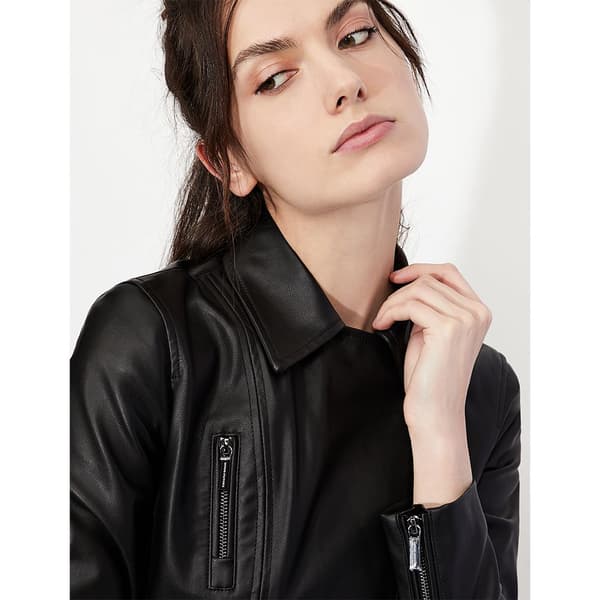 Armani Exchange Läderjacka 8nyb13_ynvlz Svart M Kvinna
