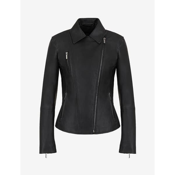 Armani Exchange Läderjacka 8nyb13_ynvlz Svart M Kvinna