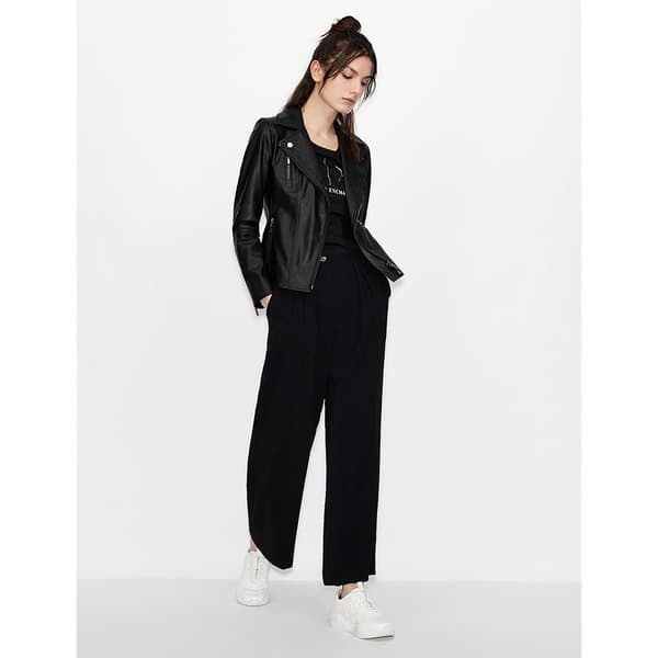 Armani Exchange Läderjacka 8nyb13_ynvlz Svart M Kvinna