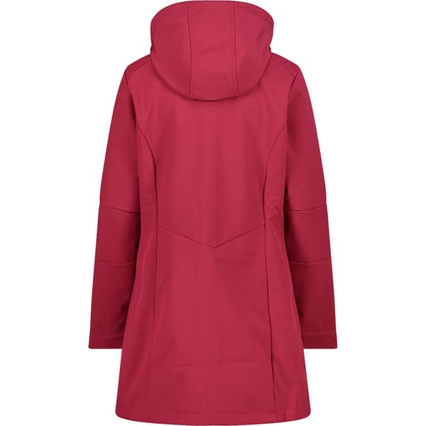 Cmp Frakke Longline Softshell 3a08326 Rød L Kvinde