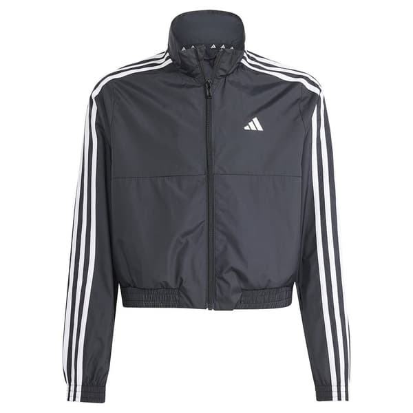 Adidas Stripes Jakke Train Essentials 3 Sort 7-8 Years Pige