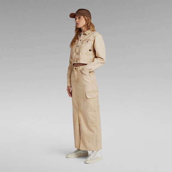 G-star Jeansjacka Boxy Explorer Beige XL Kvinna
