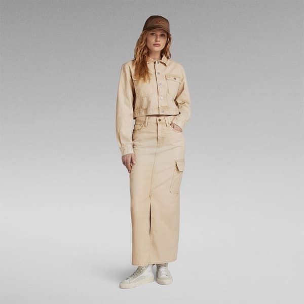 G-star Jeansjacka Boxy Explorer Beige XL Kvinna