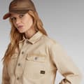 Miniatyrbild 7 av 8: G-star Jeansjacka Boxy Explorer Beige XL Kvinna
