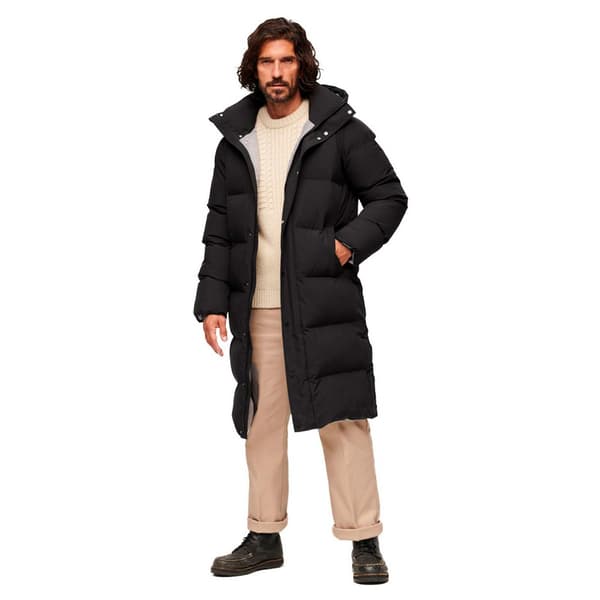 Superdry Longline Dunjacka Svart 2XL Man