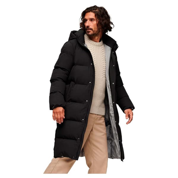 Superdry Longline Dunjacka Svart 2XL Man