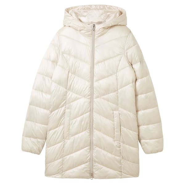Tom Tailor Takki Hooded Lightweight Beige L Nainen