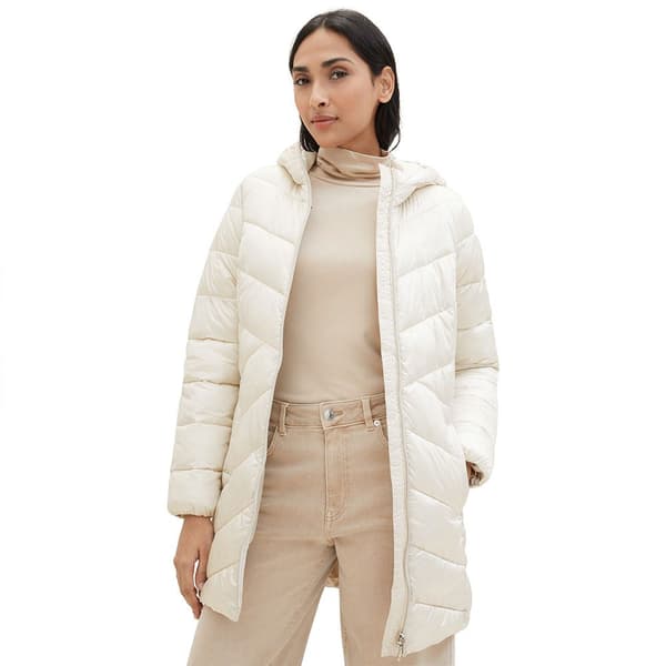 Tom Tailor Takki Hooded Lightweight Beige L Nainen