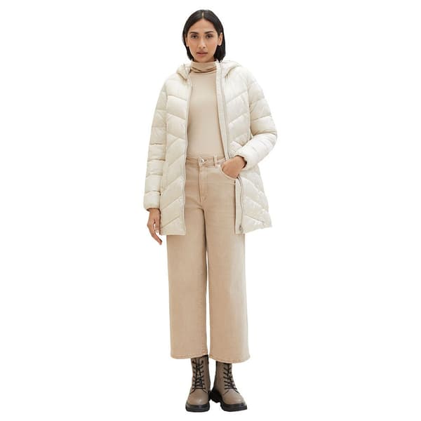 Tom Tailor Takki Hooded Lightweight Beige L Nainen