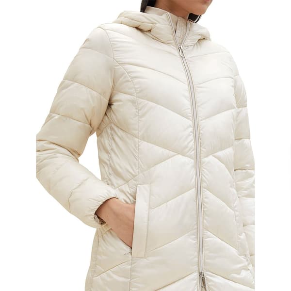 Tom Tailor Takki Hooded Lightweight Beige L Nainen
