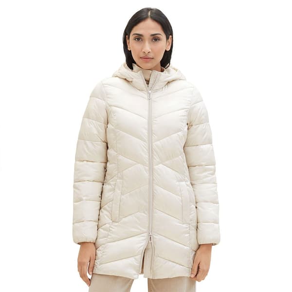 Tom Tailor Takki Hooded Lightweight Beige L Nainen