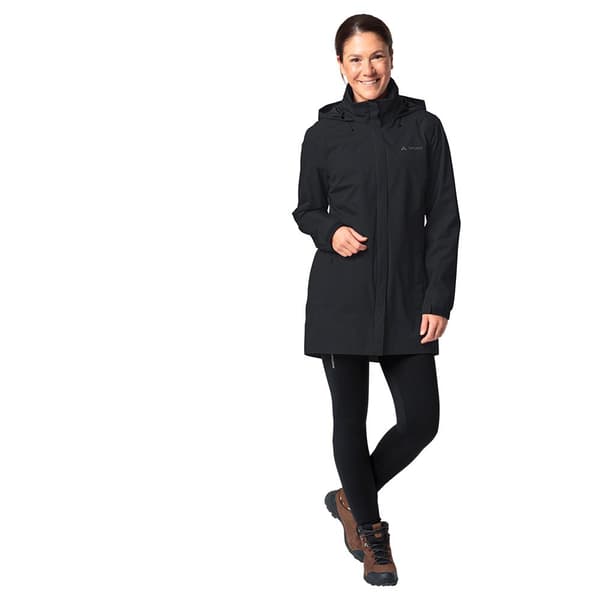 Vaude Escape Parka Sort 38 Kvinde