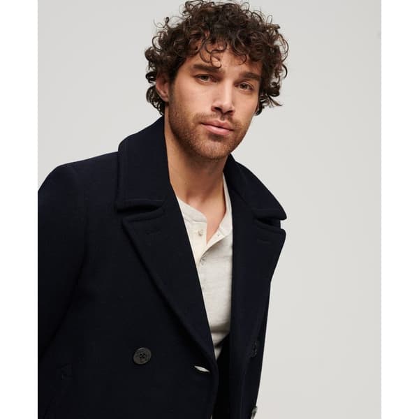 Superdry Täcka Merchant Wool Pea Svart XL Man