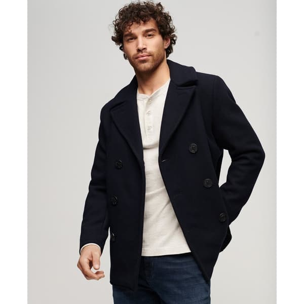 Superdry Täcka Merchant Wool Pea Svart XL Man