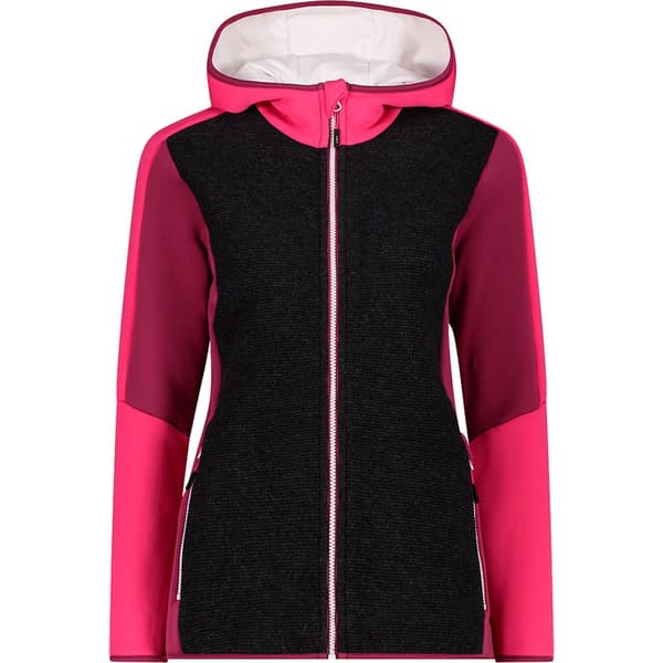 Cmp Fix Hood 32m2086 Jakke Sort,Rosa XL Kvinde
