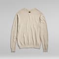 Miniatyrbillede 4 af 7: G-star Sweater Med Rund Hals Moss R Beige M Mand