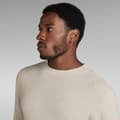 Miniatyrbillede 6 af 7: G-star Sweater Med Rund Hals Moss R Beige M Mand
