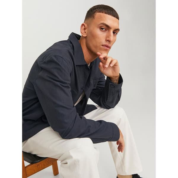 Jack & Jones Venice Linen Overtrøje Blå S Mand