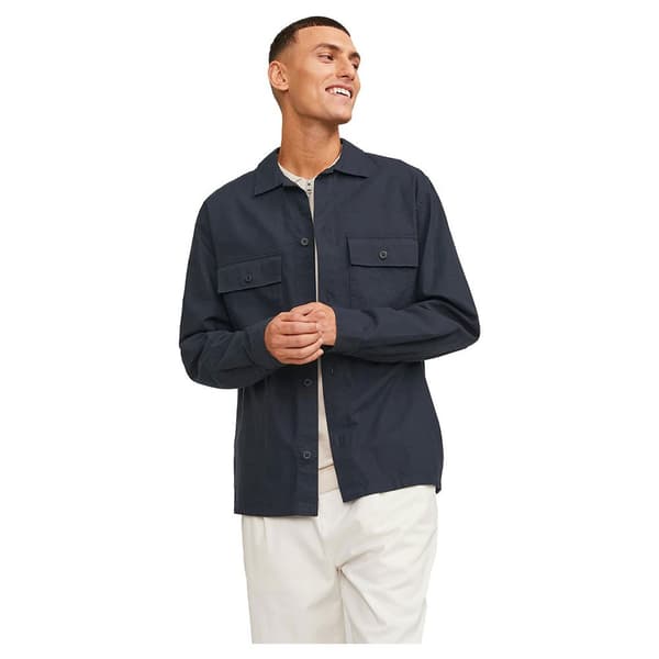 Jack & Jones Venice Linen Overtrøje Blå S Mand