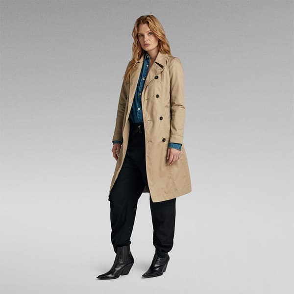 G-star Trenchcoat D24259-d352 Beige M Kvinna