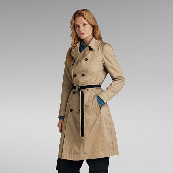 G-star Trenchcoat D24259-d352 Beige M Kvinna