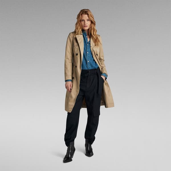 G-star Trenchcoat D24259-d352 Beige M Kvinna
