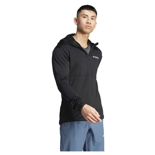 Adidas Terrex Xperior Light Fleece Fleecejakke Med Fuld Lynlås Sort XL Mand