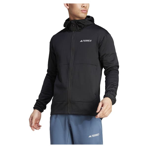 Adidas Terrex Xperior Light Fleece Fleecejakke Med Fuld Lynlås Sort XL Mand