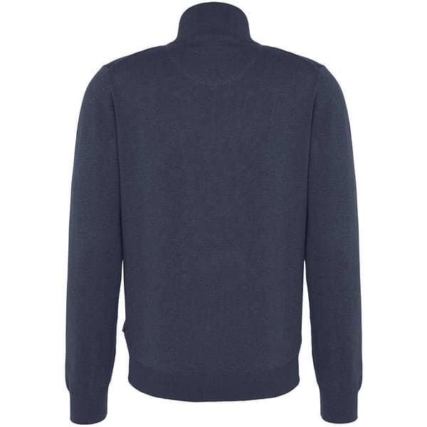 Fynch Hatton Täysi Vetoketjullinen Villapaita Sfpk212 Sininen 4XL Mies