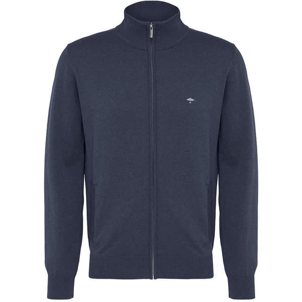 Fynch Hatton Täysi Vetoketjullinen Villapaita Sfpk212 Sininen 4XL Mies