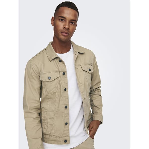 Only & Sons Coin Life Colour 4453 Denimtakki Beige M Mies