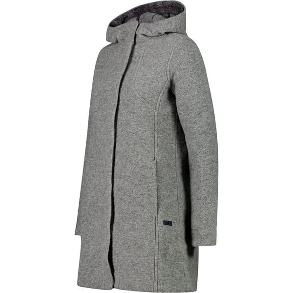 Cmp Coat Fix Hood 32m2286 Jakke Grøn 2XS Kvinde