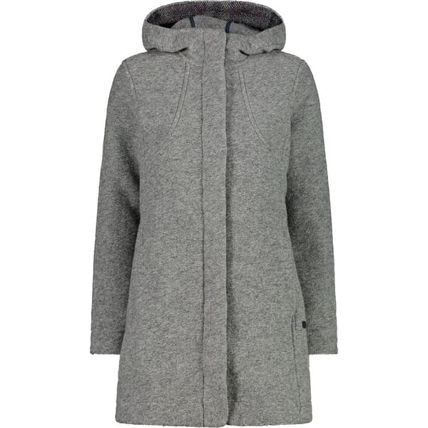 Cmp Coat Fix Hood 32m2286 Jakke Grøn 2XS Kvinde