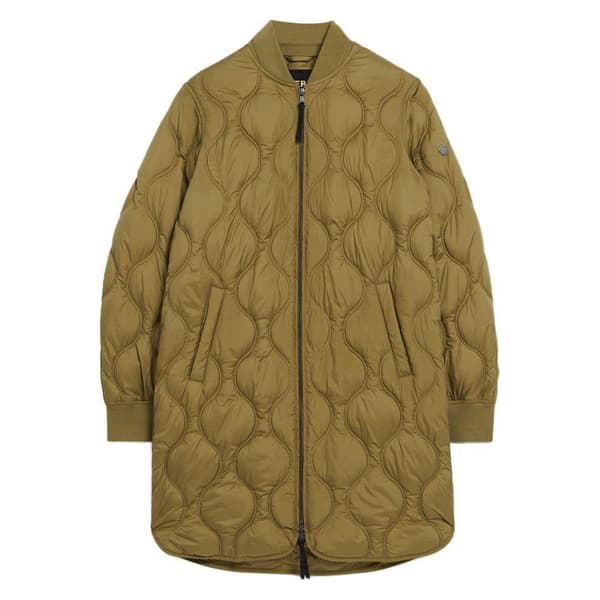 Superdry Studios Long Liner Fleece Grönt S Kvinna