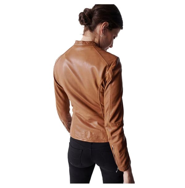 Salsa Jeans Basic Læderjakke Brun S Kvinde