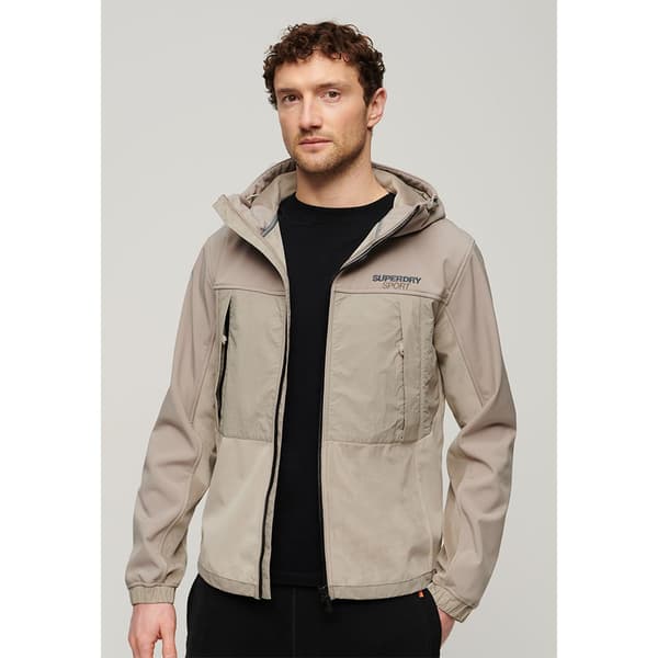 Superdry Hybrid Trekker Jakke Beige L Mand